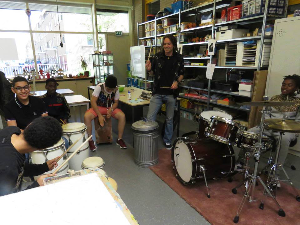 Slagwerk workshop door Drumschool Sven Bakker