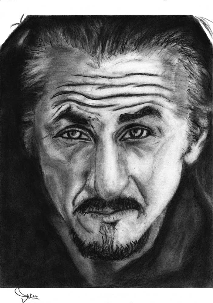 Seann Penn tekening (Sven Bakker)